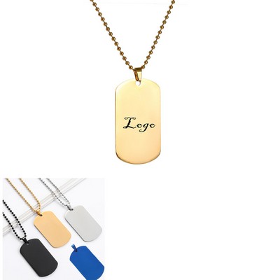 Stainless Steel Pendant Necklace