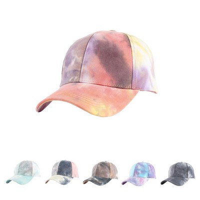 Stock Tie-Dye Cotton 6-Panel Baseball Cap