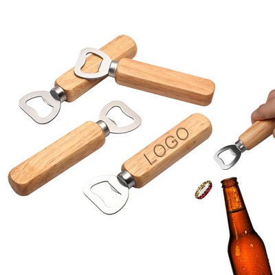 Wood Handle Wine Bottle Opener