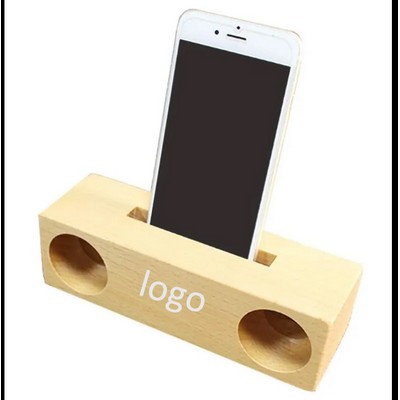 Wood Cell Phone Stand Amplifier