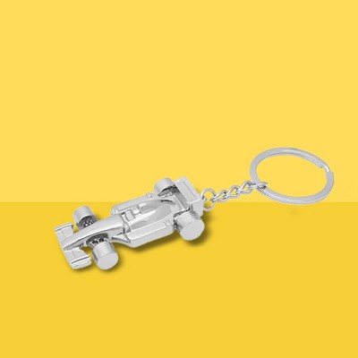 Mini Race Car Keyring Metal Keychain