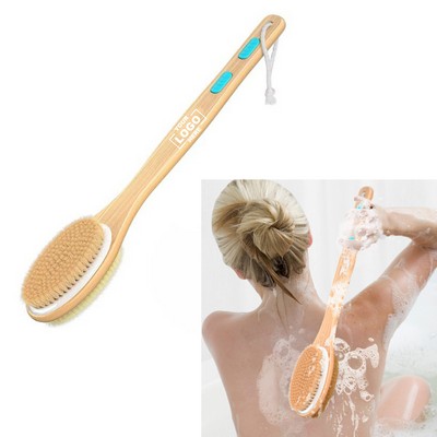 Dual Bristle Shower Brush for Gentle and Deep Cleaning