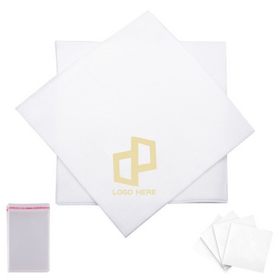 9.8*9.8 Inch Wave Pattern Gold-Foiled Napkin