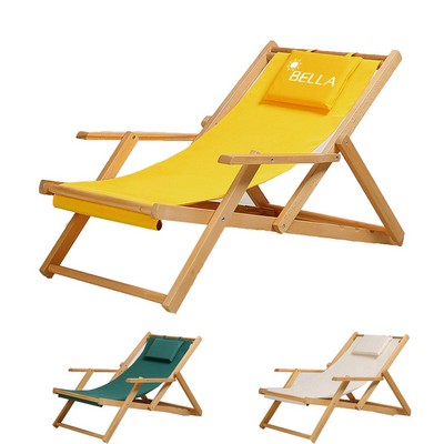 Home solid wood beach chair