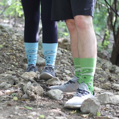 Casual Hiking Socks - Comfortable Support for Trail Enthusiasts - American Made