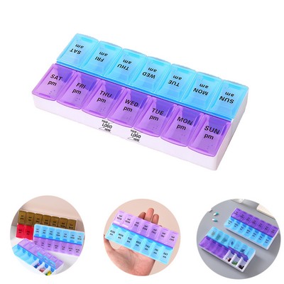 Weekly Pill Organizer 7 Day Medicine Dispenser