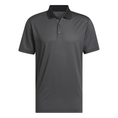 Adidas® Ottoman Stripe 2024 Golf Polo Shirt- Black/Gray Six