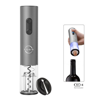 Aluminum Electric Wine Opener With Foil Cutter