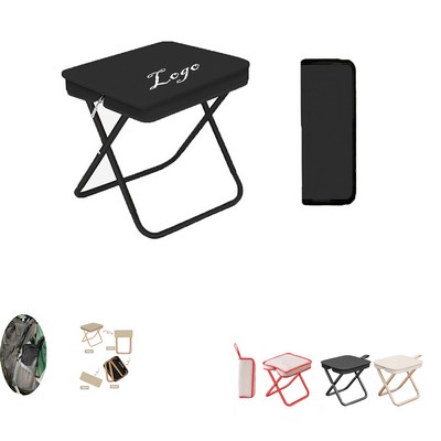 Portable Outdoor Zipper Hand Bag Folding Stool