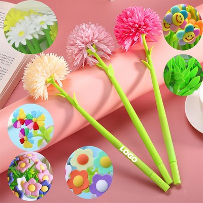 Silicone Flower Pen