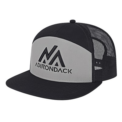 7 Panel Trucker Mesh Back Cap