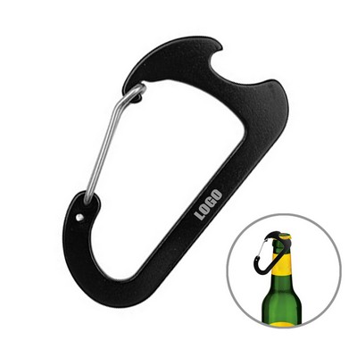 8# Keychain Carabiner with Integrated Bottle Opener