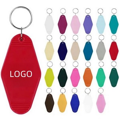 Vintage Style Plastic Motel Keychain Hotel Key Tag