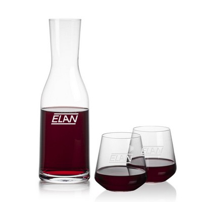 Caldmore Carafe & Cannes Stemless Wine