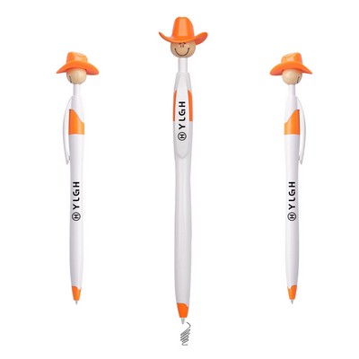 Cowboy Click Pen With Clip