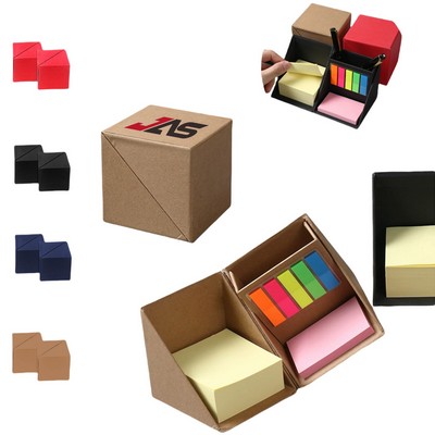 Multi-Function Sticky Notes Cube