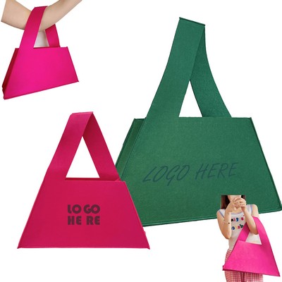 Triangle Felt Tote Bag