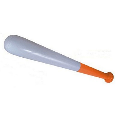 28" Inflatable Baseball Bat (White/Orange)