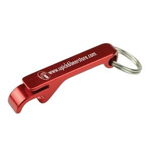 Aluminum Bottle Opener w/ Key Ring