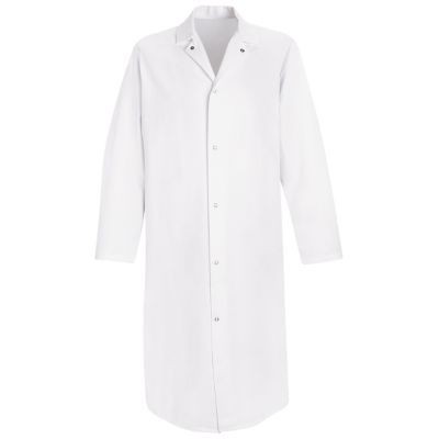 Red Kap® Pocketless Gripper Front Butcher Coat