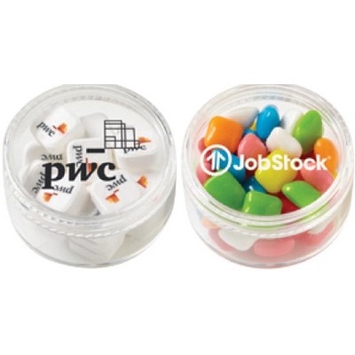 Round Container w/ Chocolate Buttons (1.3 Oz.)