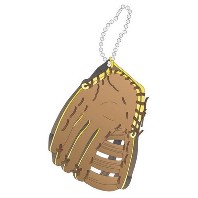 Baseball Glove Promotional Key Chain w/ Black Back (12 Square Inch)