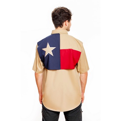 Texas Flag Short Sleeve Fishing Shirt