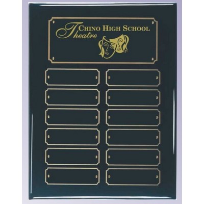 Black Piano Perpetual Plaque (9"x12")