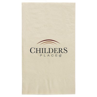 Vanilla 2-Ply Coin Edge Embossed Dinner Napkin (Grande Line)