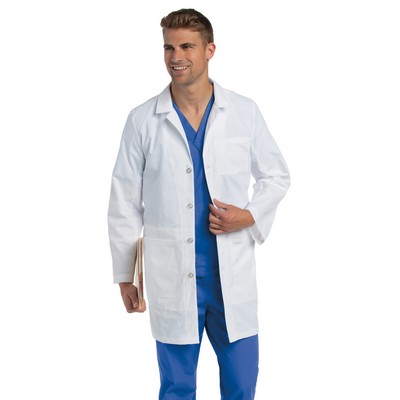 Landau - Essential Lab Coats - Men's Five-Pocket 37" Mid-Length Tablet Lab Coat