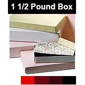 1½ Lb. Everyday 2 Piece Candy Box w/Color Lid (11"x7¼"x1 1/8")