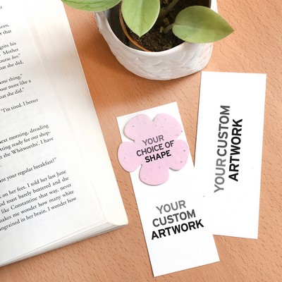 2-Sided Small Eco Bookmark w/Shape