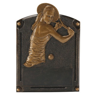 Tennis Legend Fame, Female, 8"X6", Resin