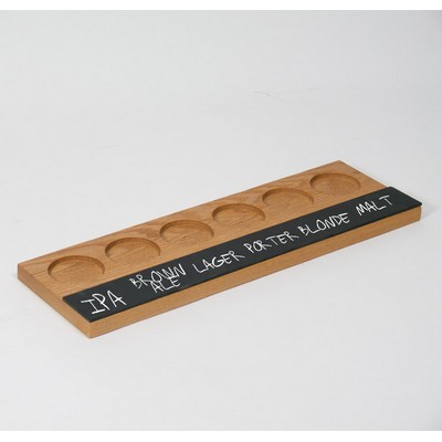 6-Pocket Sampler Paddle w/Chalkboard