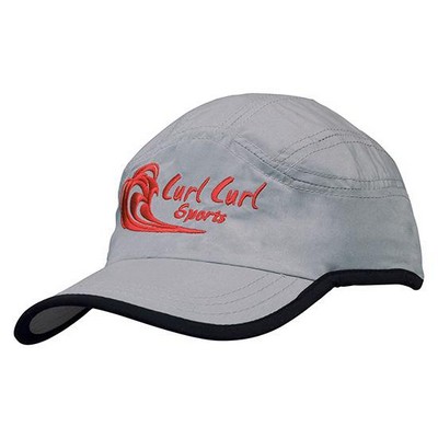 Moisture Wicking Microfiber Visor and Crown Contrast Trim (Embroidery)