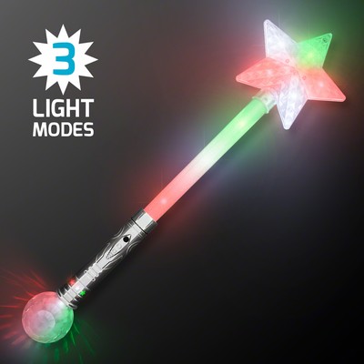 Flashing Lights Jumbo Star Wand - BLANK