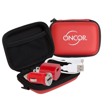 Rec Travel Tech Kit in Zippered Case