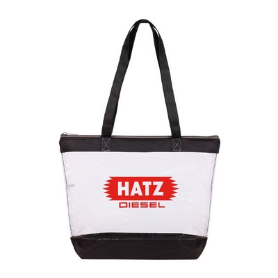 Basic Clear Zipper Tote