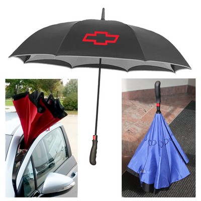 48" Arc Auto Open "Upside Down" Inverted Umbrella