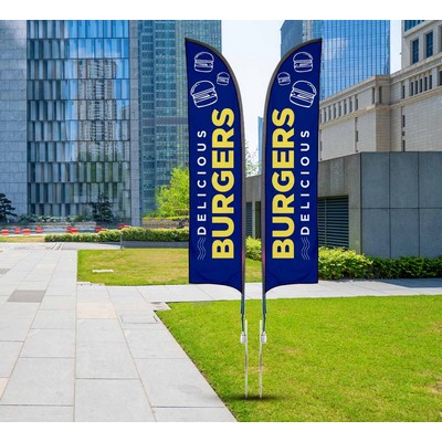 Blade Flags for Advertising Single Sided (1.55ft x 5.5ft)