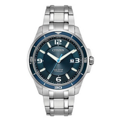 Citizen Men's Brycen Super Titanium Watch with Blue Dial