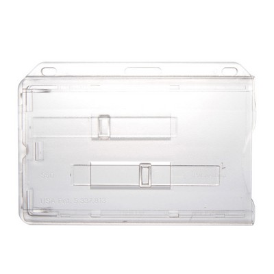 3.58" W x 2.46" H - Horizontal Rigid Card Holder (Blank)