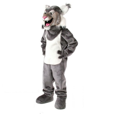 Gray Wildcat Mascot Costume