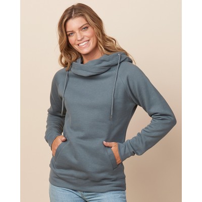 Enza Ladies Classic Fleece Funnel Neck Pullover Hood