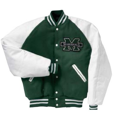 Holloway Sportswear Ladies' Custom Wool Jacket w/ Vinyl Raglan Sleeves