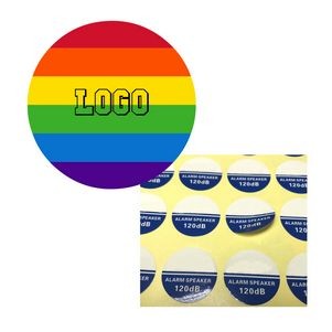 Round Gay Pride Sticker