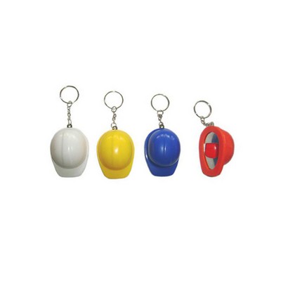 Hard Hat Shaped Bottle Opener With Keychain