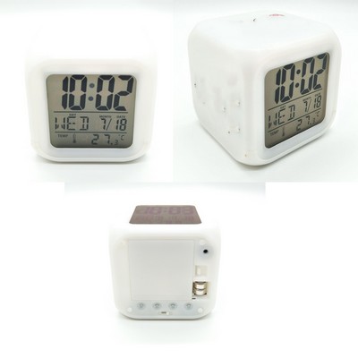 Colorful Square LED Light Clock