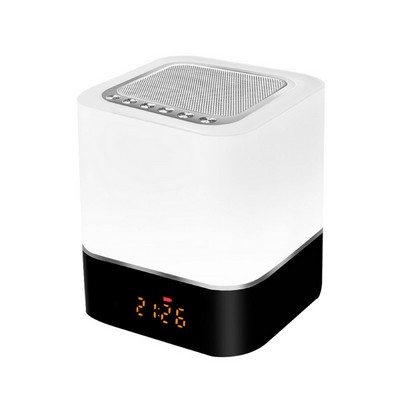 Clock Night Light Wireless Speaker w/Color Change