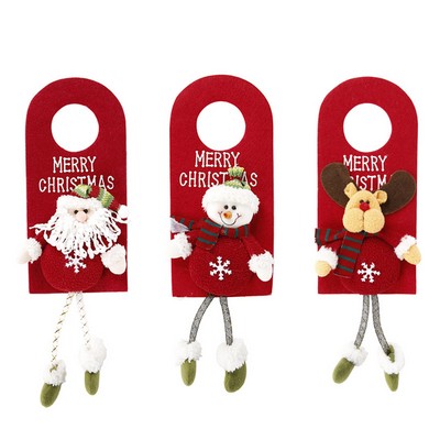 Christmas door hanging doll hotel door decoration pendant Knocker